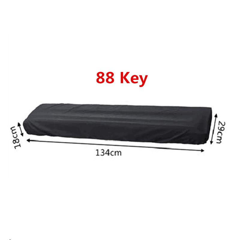 61/88 Keys Piano Keyboard Dust Cover With Elastic & Cord Lock Digital Electronic Piano Cover Breathable Heat Radiation Dustproof