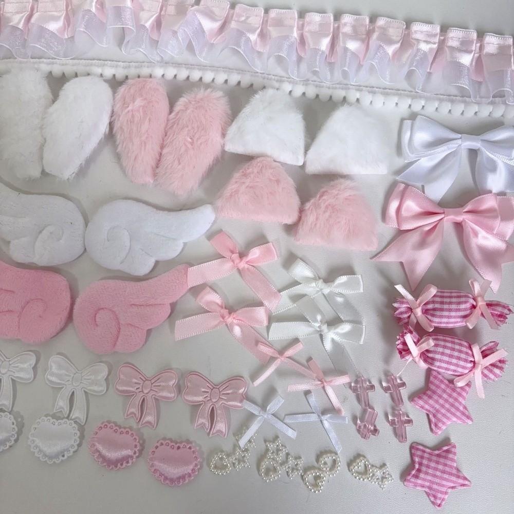 Sweet Girly DIY Decor Kit Lace Ribbon Bag Accessories Handmade Ita Bag Ornaments Gift Wrapping
