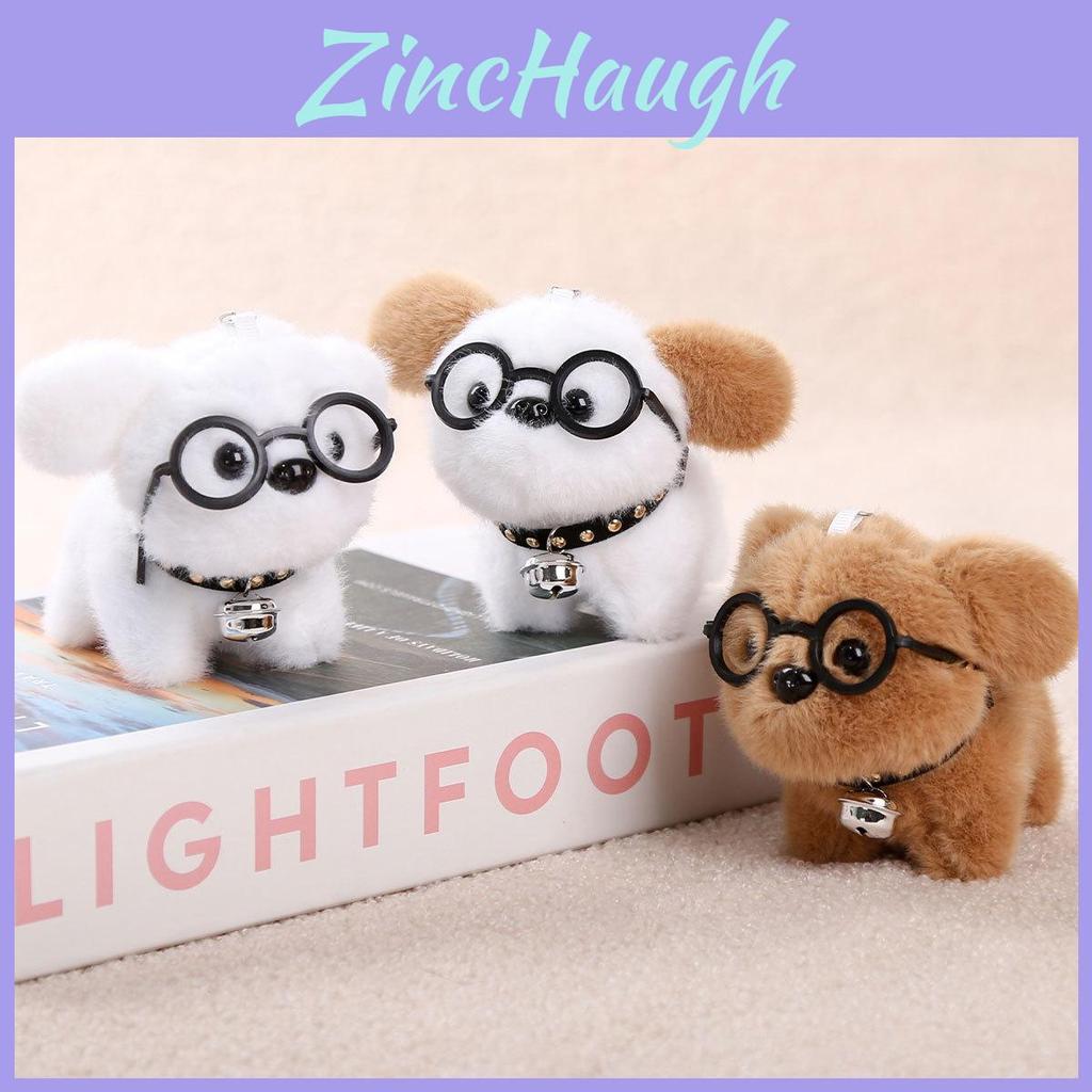 Plush Dog Keychain With Glasses For Girls And Collectors