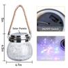 1/2pcs Waterproof Outdoor Solar Lights Garden LED Lamp Crackle Glass Ball String Lantern with Solar Battery Powered