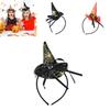 High-quality Witch Hat Headband For Cosplay And Halloween Prop Wizard Party