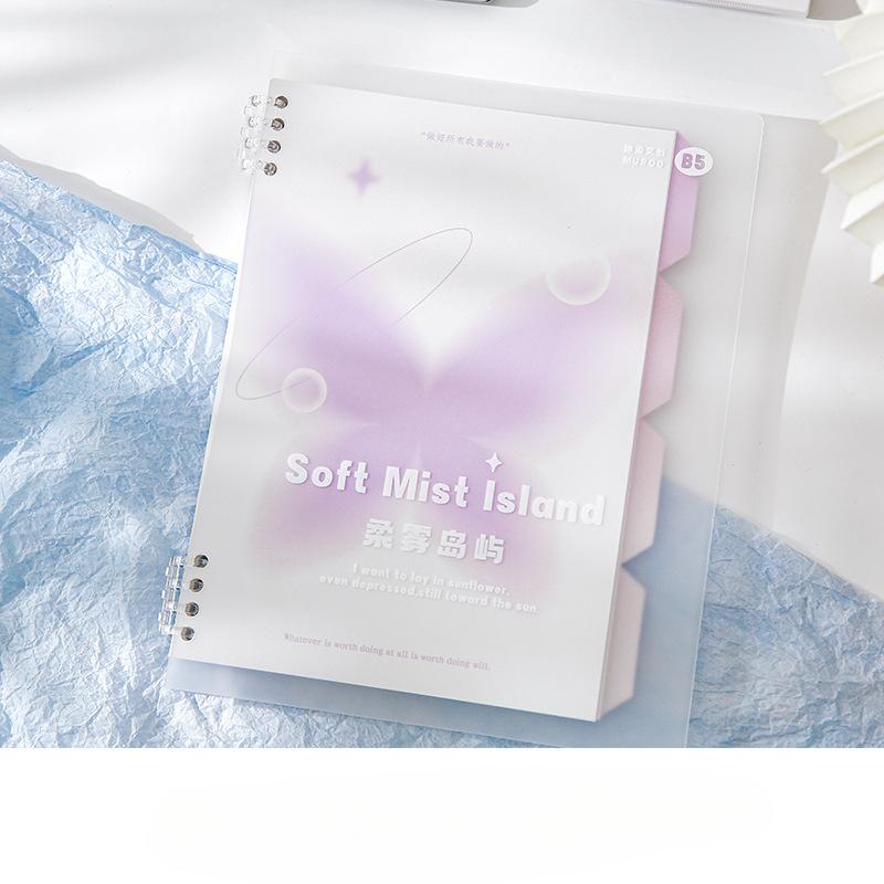 Minimalism Aesthetic Notebook for Student Chic Korean Butterfly Heart Binder Notepad DIY Decor Scrapbook Journal Diary