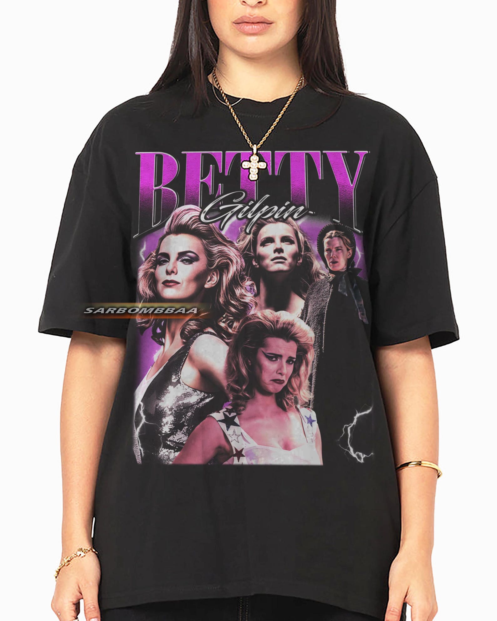 Betty Gilpin Graphic Tee, Unisex Y2K Streetwear S
