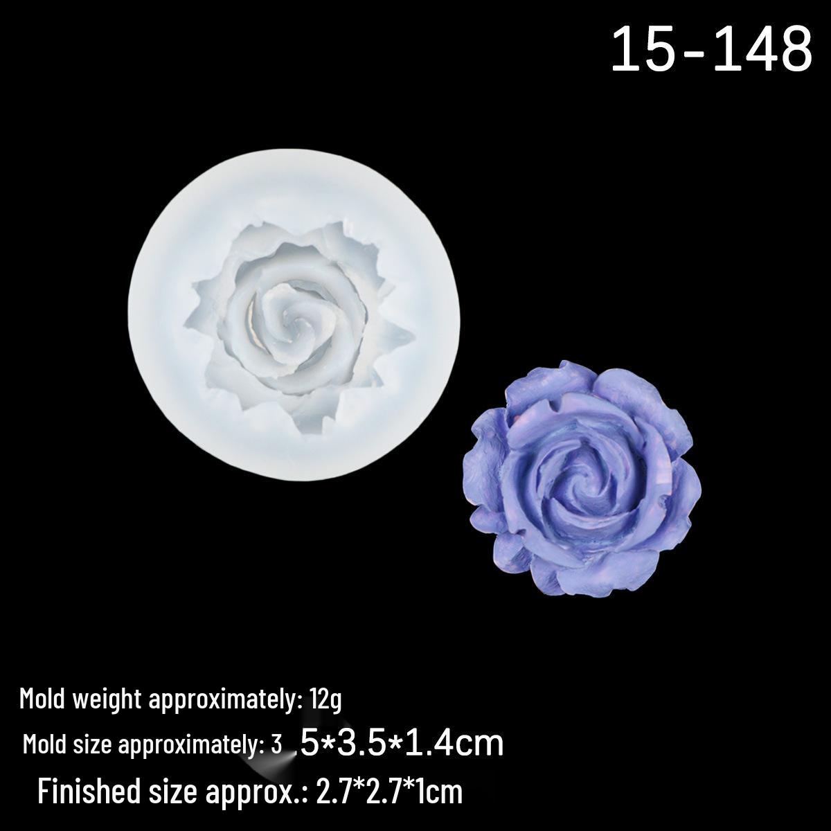 Набор силиконовых форм для мастики в виде цветка розы для украшения торта и выпечки шоколадного мусса