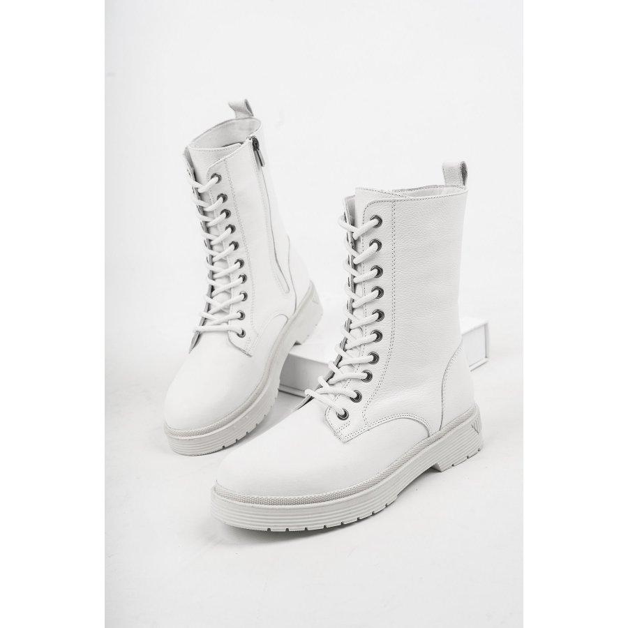 Women's Genuine Leather Thick Outsole Winter Boots