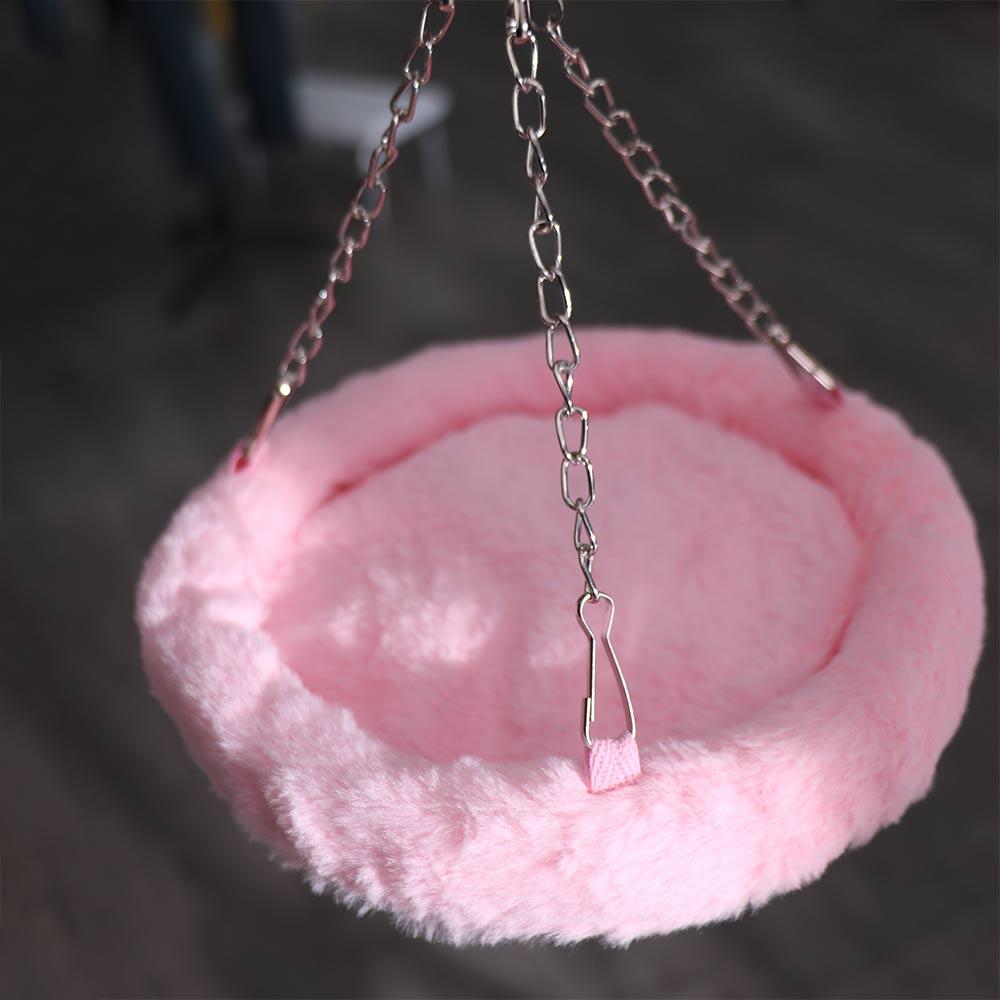 Soft Bird Plush House Hanging Bird Sleeping Bed Birds Swing Toys  for Autumn Winter