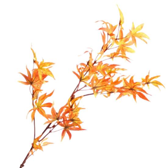 

Искусственный яркий кленовый лист, ветка растения, сад, свадьба, домашний декор красный/оранжевый
