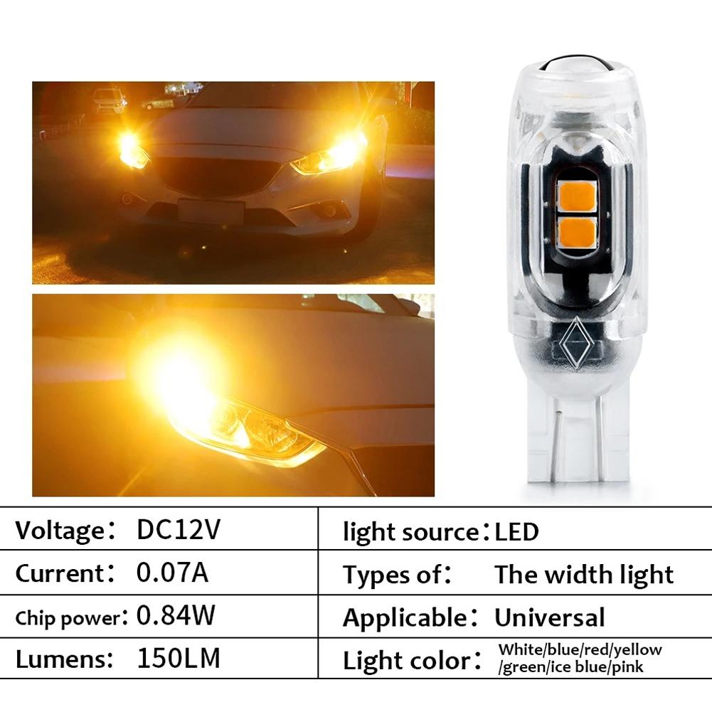 1Pc T10 Motorcycle Car Turn Light LED Canbus 5SMD Beacon Gap Light Day Driving Reading License Plate Light