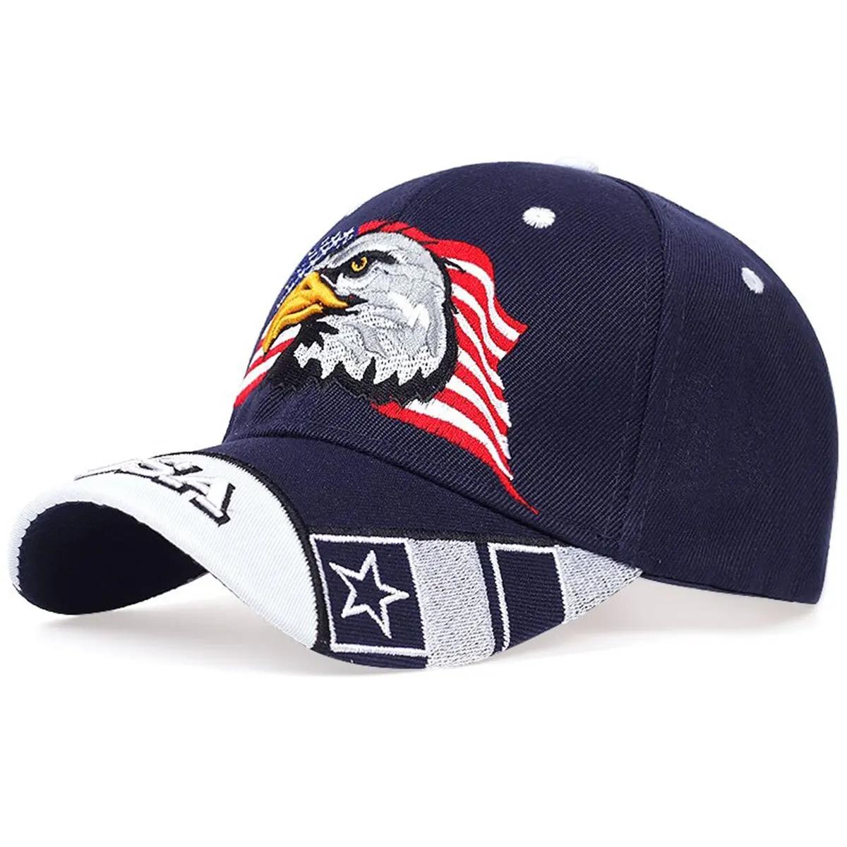 

Unisex Usa Eagle Embroidery Baseball Caps Spring Autumn Outdoor Adjustable Casual Hats Sunscreen Hat