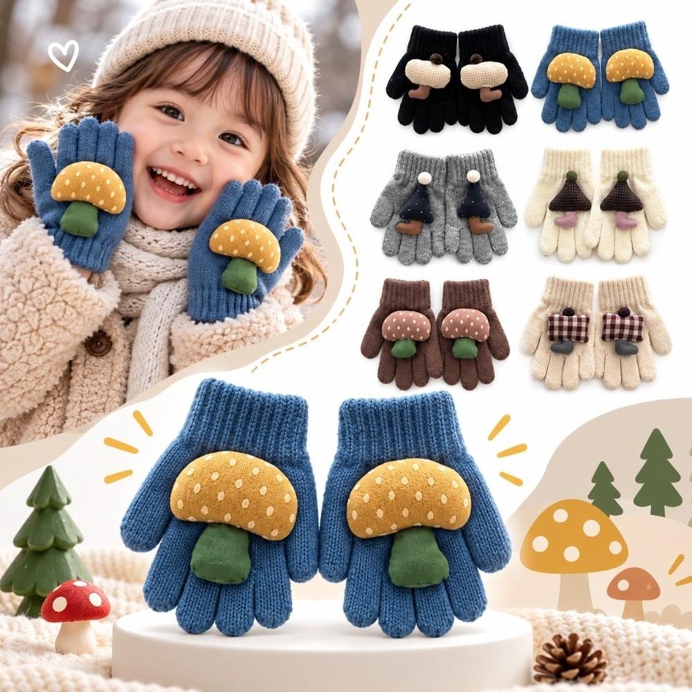 1 Pair Cute Kids Gloves Separated Finger Toddler Gloves Cute Winter Gloves  Winter Season