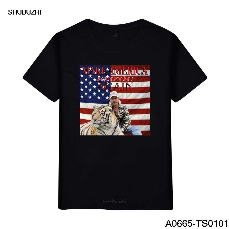 Free Joe Exotic Tiger King Tshirt Men New Summer Tops T Shirt Shirts For President Cotton Carole Did It Short Sleeve Tees