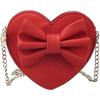 Girls Cute Bowknot Heart Shape Shoulder Bag Crossbody Handbags Co