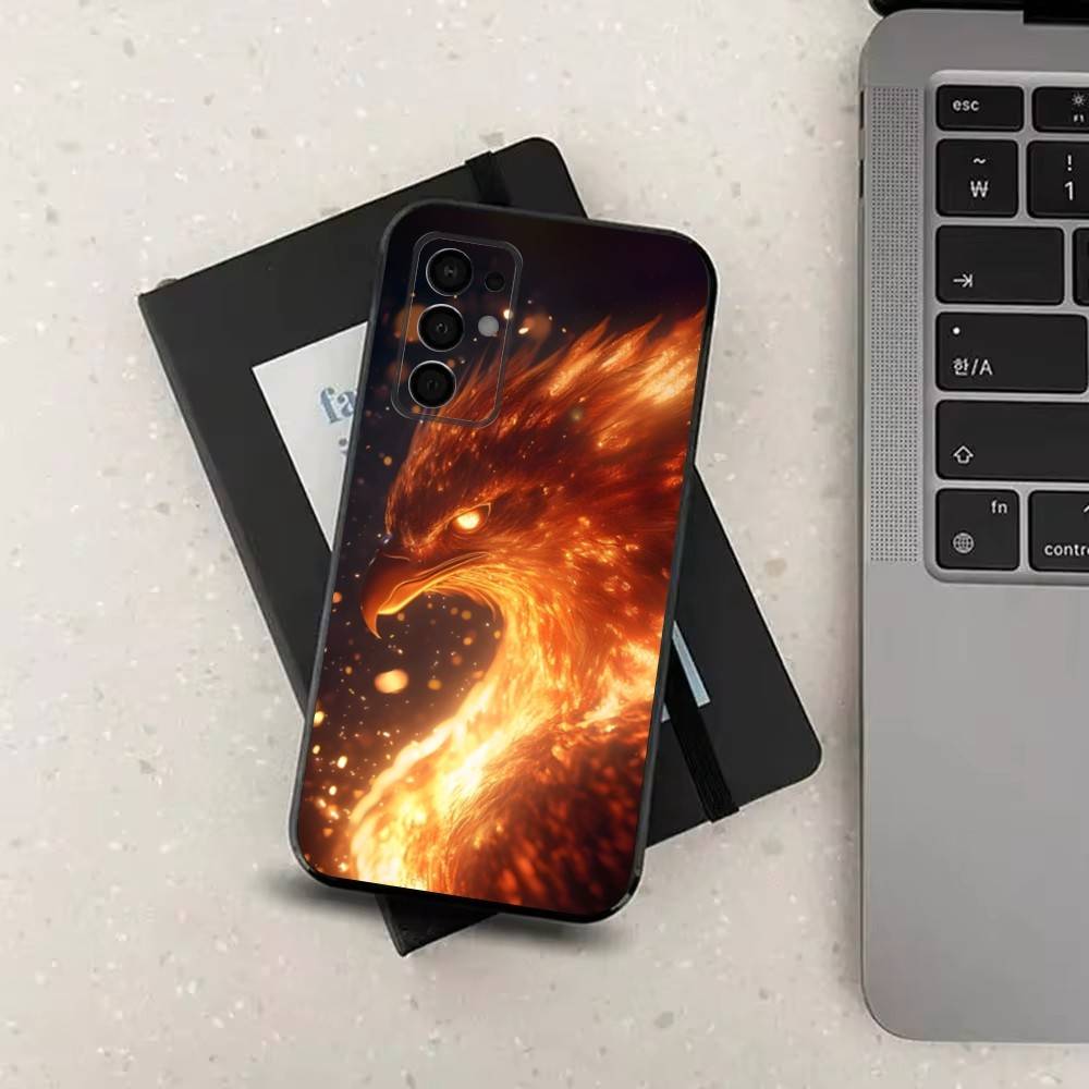 

Myth Art Red Blue Phoenix For Samsung Galaxy A73,31,Note,72,41,8,9,52,J7,22,71,53,32,Soft Black Silicone Cover Case SamsungA20s