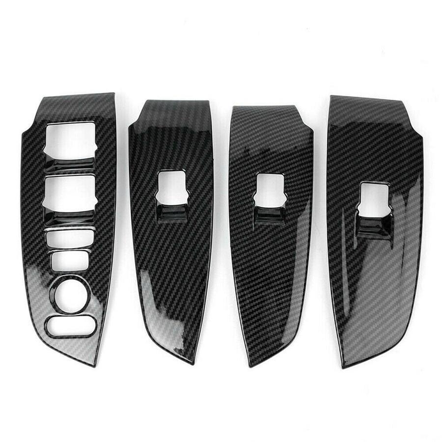 For 2018-2021 Honda Accord Interior Window Switch Panel Cover Carbon Fiber Style