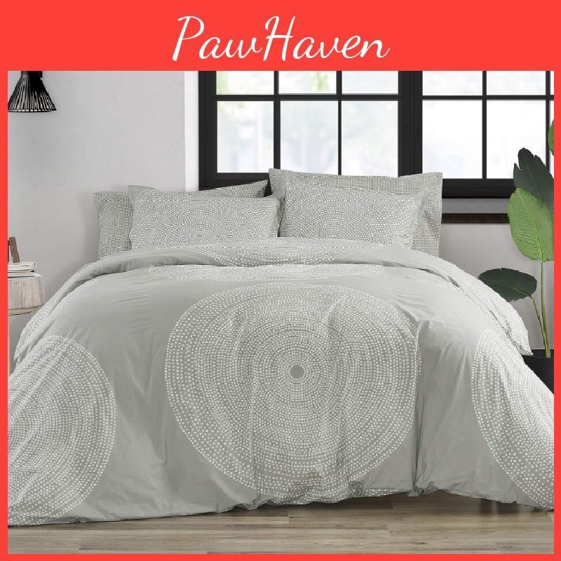 Round Digital Pattern Print Duvet Cover Pillowcase Set Bedroom Bedding Gifts
