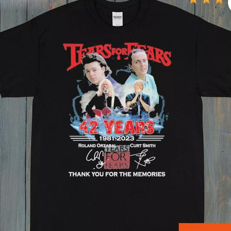 Tears For Fears 2023 The Tipping Point Tour T Shirt S разноцветный