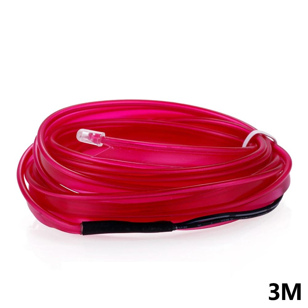 USB-Powered 3m Universal Car LED Ambient Light Strip Creative Neon Wire Flexible DIY Auto Atmosphere Decoration