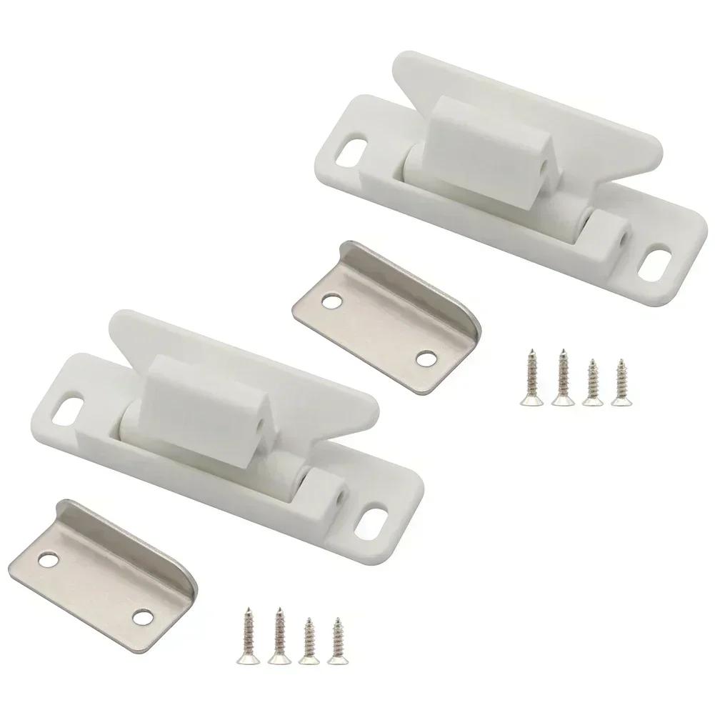 

Drawer Locking Mechanism RV Drawer Latches Long Lasting Nylon Latches Easy Installation With Screws Robust Nylon Material белый