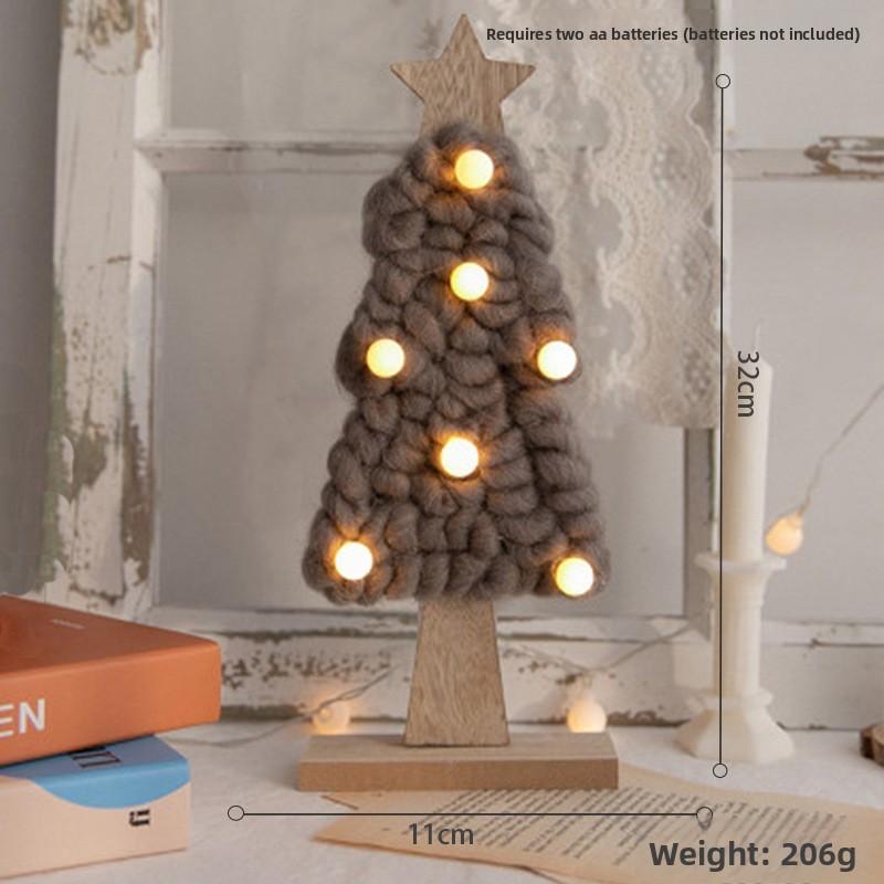 Christmas Wool Felt Tree Ornament For Holiday Decor And Scene Setting
