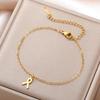 My Shape Women Breast Cancer Awareness Bracelets Stainless Steel Hand Chains Adjustable Chain Safety Blessing Lucky Jewelry Gift