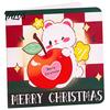 Xmas Message Cards 10Pcs Merry Christmas Greeting Set, Folding Cartoon Blank Note Cards, Festive Blessing for Holiday Gift