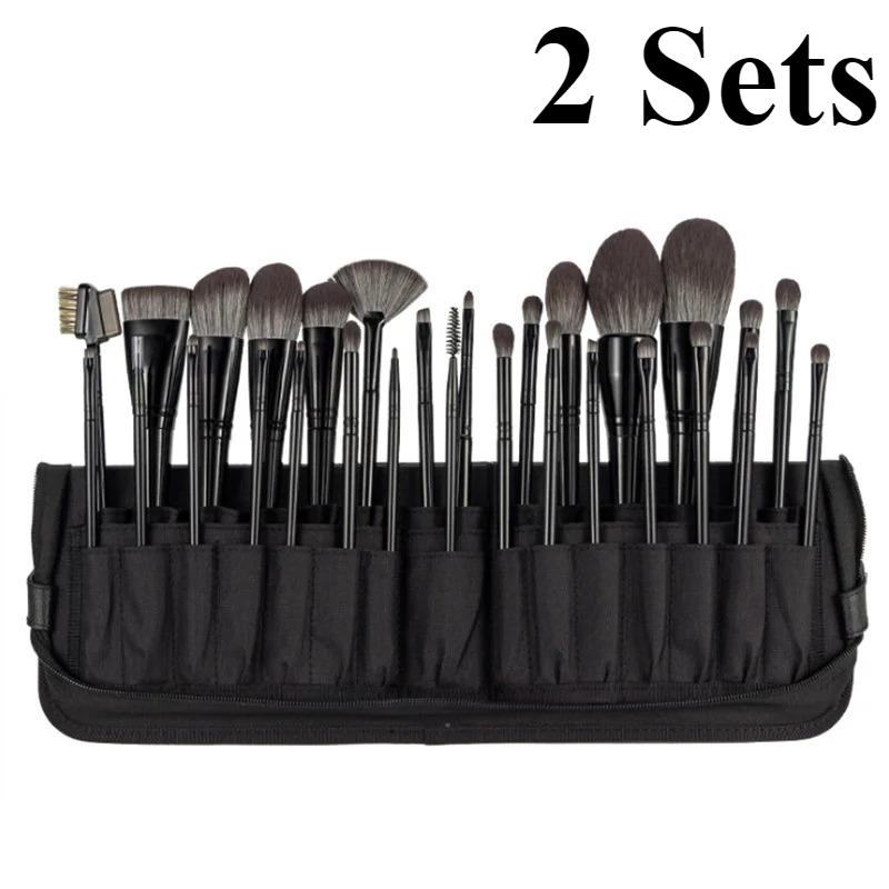 Gift Bag Of 24 Pcs Makeup Brush Sets Professional Cosmetics Brushes Eyebrow Powder Foundation Shadows Pinceaux Make Up Tools