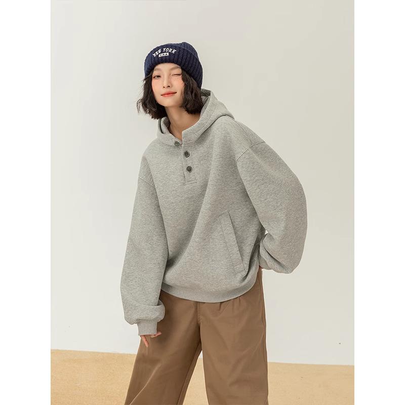 2025 Trendy Women's Hooded Sweatshirt: New Spring/Autumn, High-End, Loose, Casual Style, Unisex Design
