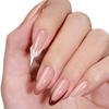 Gels Nails Tips,French Tip Press On Nail 14 Sizes 3 in 1 X Coat Tips with Pre-applied Tip Primer & Base Coat Cover