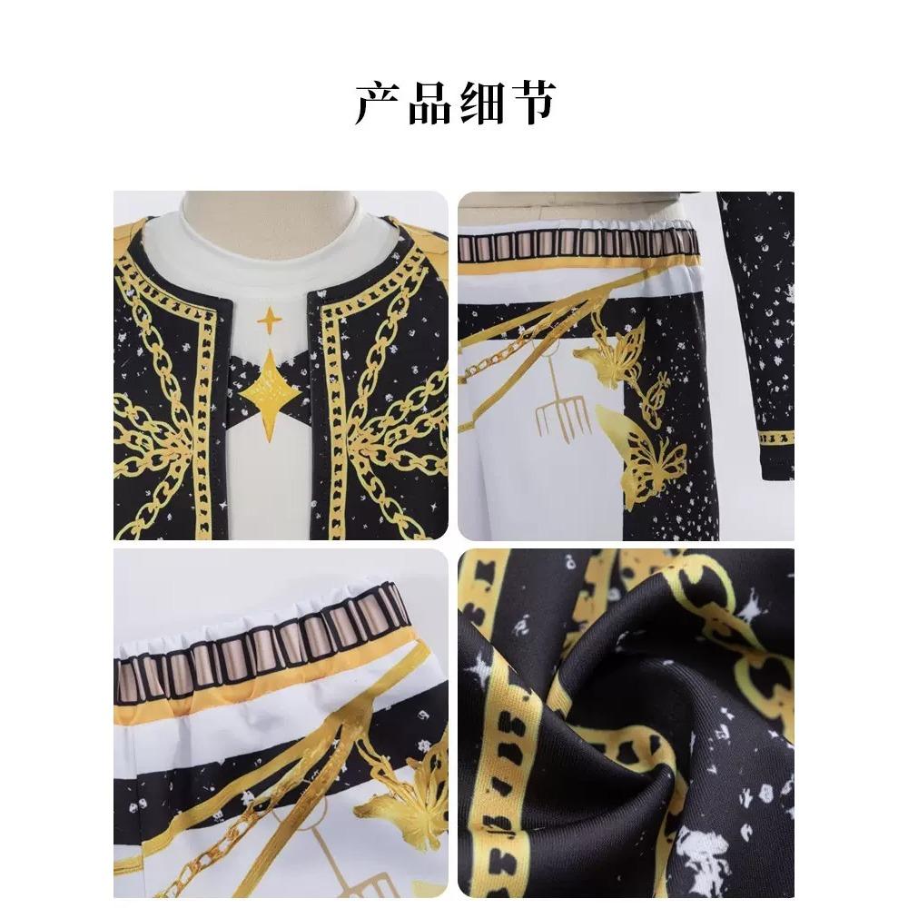 In Stock  Rumi Cosplay Coat Vest Shorts Costume Set Zoey Mira Dress Up Child Halloween Carniva Suit