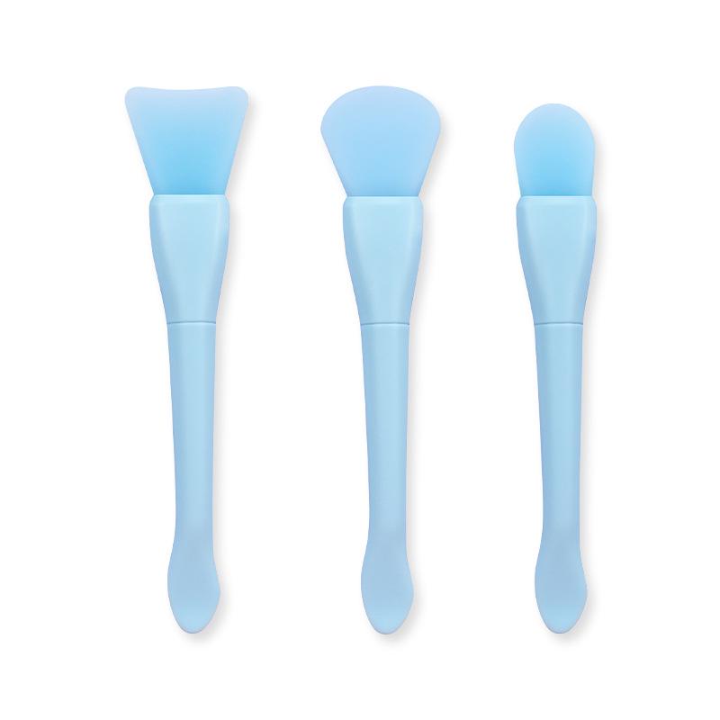 Doppelköpfiges Silikon-Maskenpinsel-Set: Fischschwanzlöffel zum Mischen, Auftragen, Auslöffeln und Entfernen von Schlammmasken