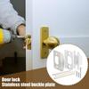 Standard Size Door Strike Plate Stainless Steel Multi-functional Door Latch Restorer Universal Strike Plate Repair Kit