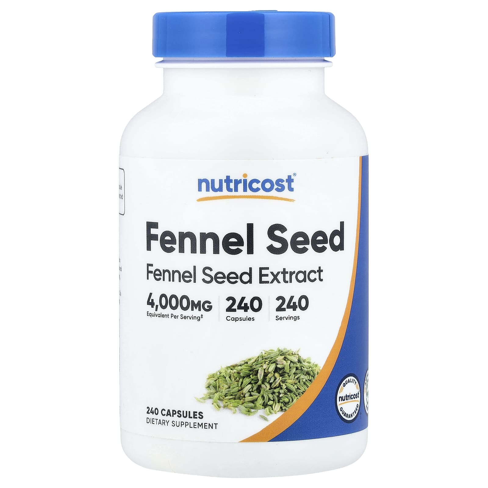 

Nutricost, Fennel Seed, 240 Capsules (200mg per capsule)