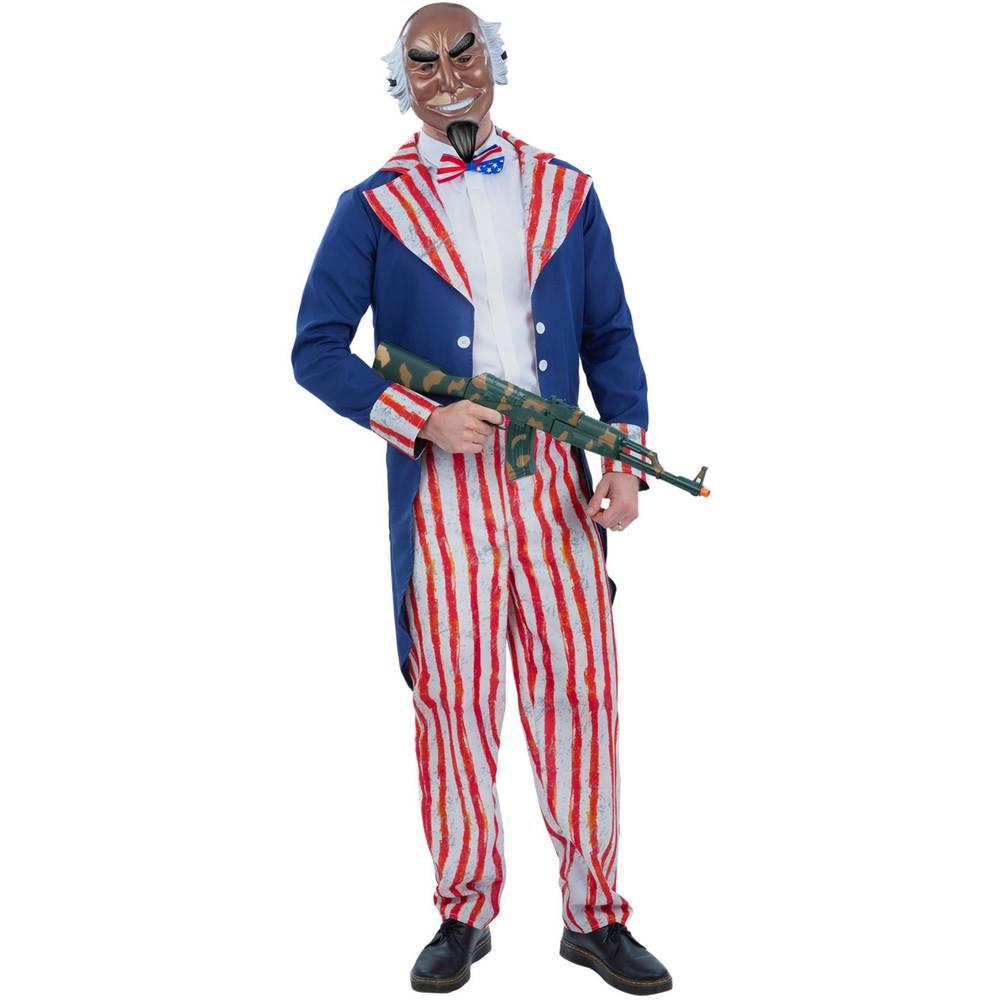 Smiffys Mens Uncle Sam Horror Patriot Costume Set