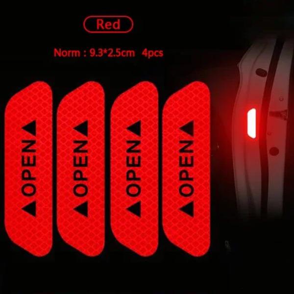 Car Door Reflective Stickers Night Safety Warning Tape Door Stickers Decorative Stickers Car Reflective Strip Car Accessories
