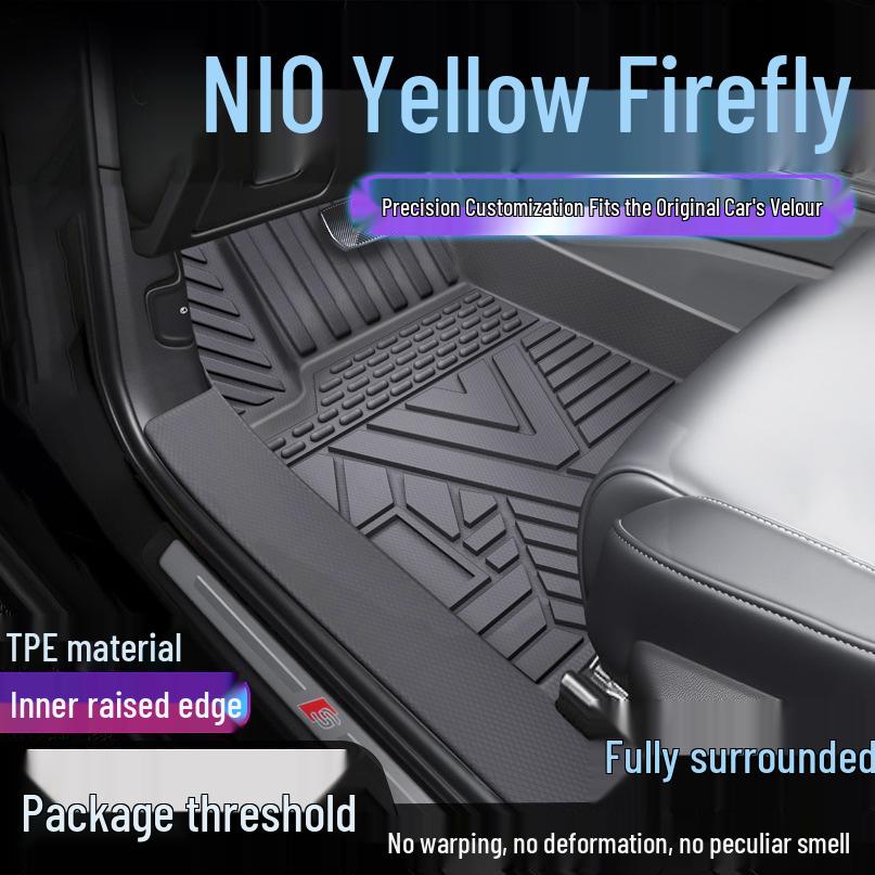 Nio Firefly Waterproof TPE Car Floor Mats and Door Sill Cover Single-layer Upgraded TPE Mat