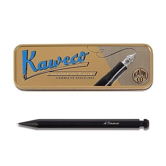 WOW Kaweco Mechanical Pencil Pen Case Personalization Available / Wrapping Message Card Special Gift (Black 0.7mm)