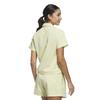 Adidas Golf Beyond the Course Box Silhouette Short Sleeve Shirt for Powder Yellow Water-Repellent 2-Way Women,
