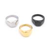 Men's/Women High Quality 316LStainless Steel Onyx Wedding Rings Classic Fashion Trend Jewelry Product