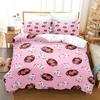 Gabbys Dollhouse Bedding Set Single Twin Full Queen King Size Bed Set Adult Kid Bedroom Duvet Cover Sets 3D Anime Bed Sheet Set