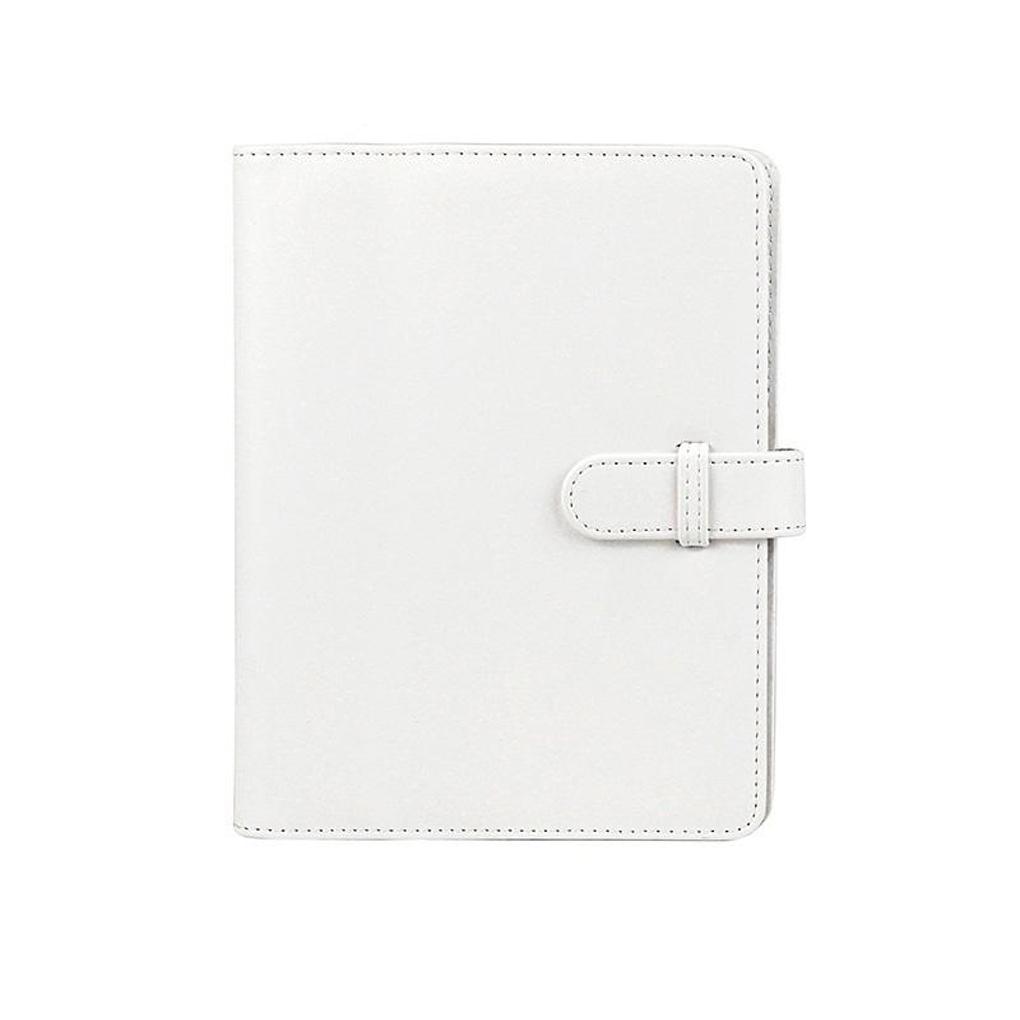 

128 карманов Мини-фотоальбом Большая вместимость Карточки Заметки Фотографии Нетканые страницы PU Кожаная книга Замена для Mini 11 9 8 7s белый