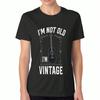 Vintage Guitar Women's Cotton T Shirt, Premium Cotton Graphic Print, Durable, Leisure And Fashionable, I'm Not Old, I'm Vintage, Stylish And Comfortab