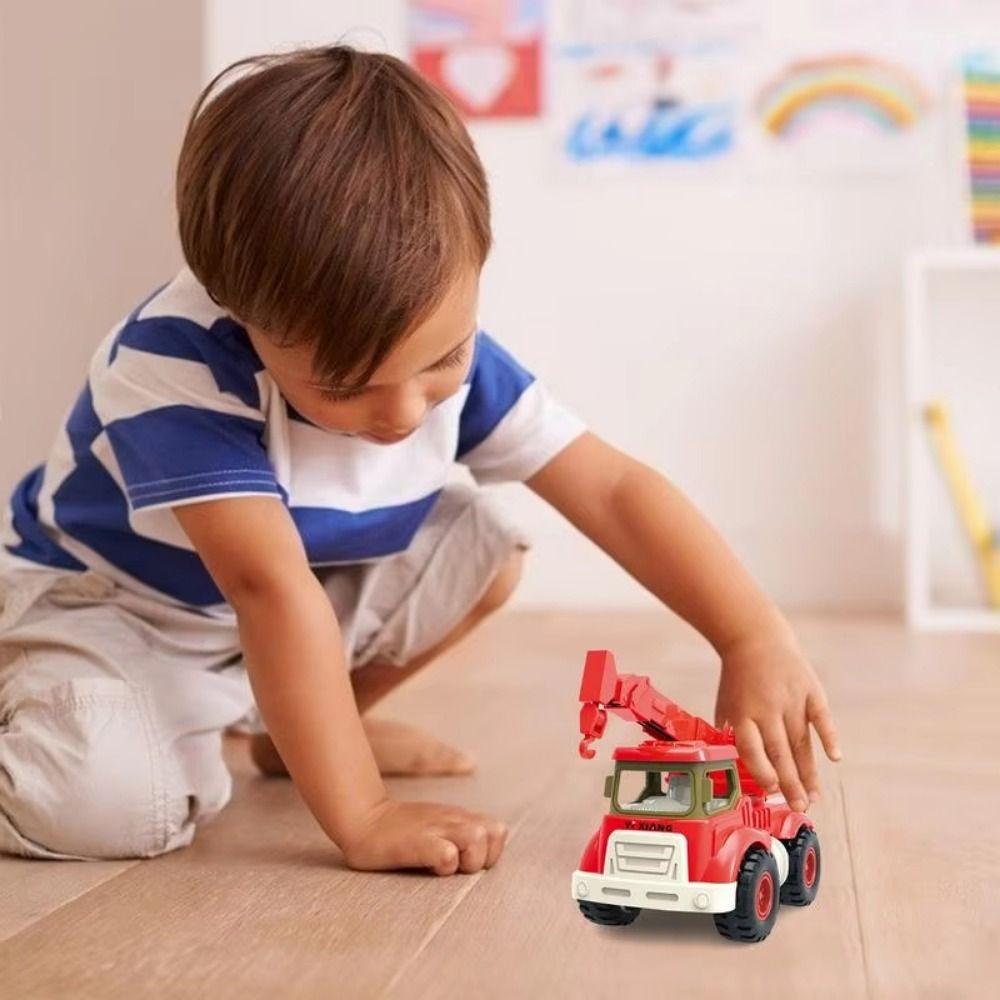 Inertial Driving Construction Trucks Multipurpose Function Excavator Toy Inertia Car Toy  Kids Play