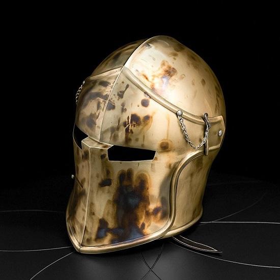 Commando-Style Barbuta Helmet  Medieval Knight Armor Replica in 18GA Steel for Cosplay, Militaria  Collectors