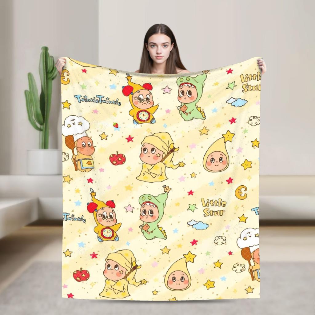 Twinkles Cartoon Twinkles Blankets Quality Super Warm Throw Blanket Autumn Airplane Travel Living Room Fluffy Bedspread