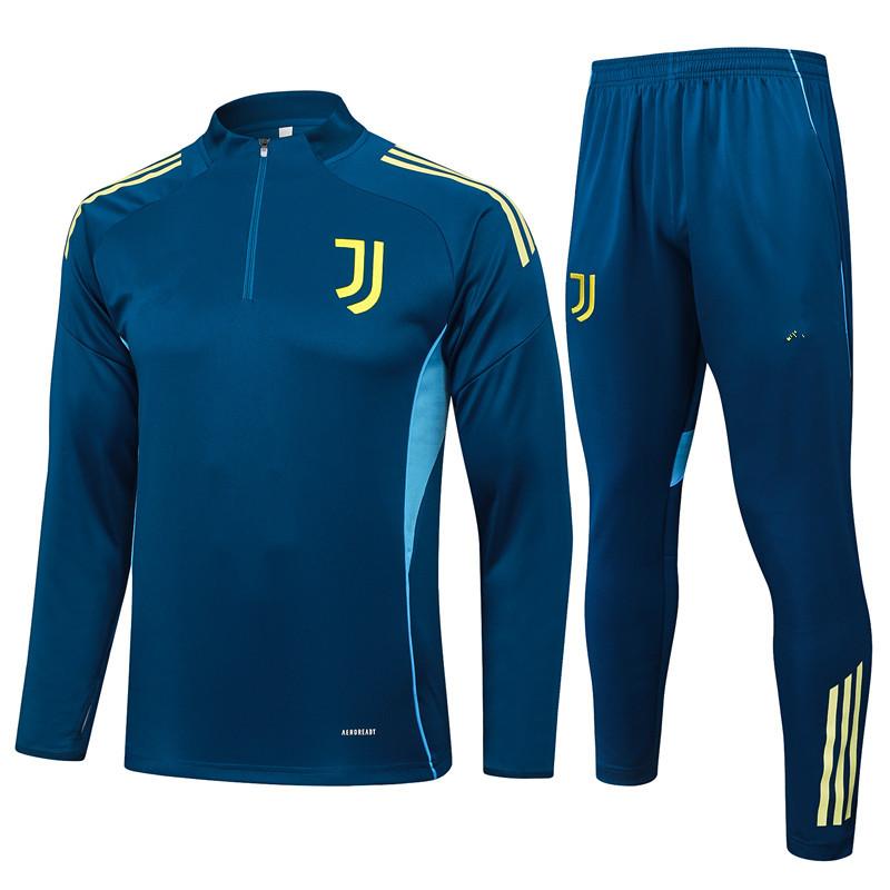 

Juventus Semi-Zipper Long-Sleeved Short-Sleeved Training Clothes Sports T-Shirt Pre-Game Warm-Up Vest Football Jersey XL