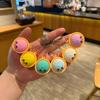 Niedliche realistische Mini-Bao-Brötchen-Schlüsselanhänger in zufälliger Farbe für Schlüssel und Taschen