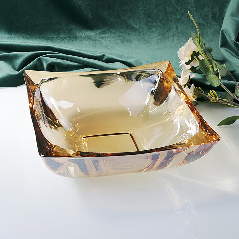 

Naijiang Modern Light Luxury Crystal Glass Square Fruit Plate