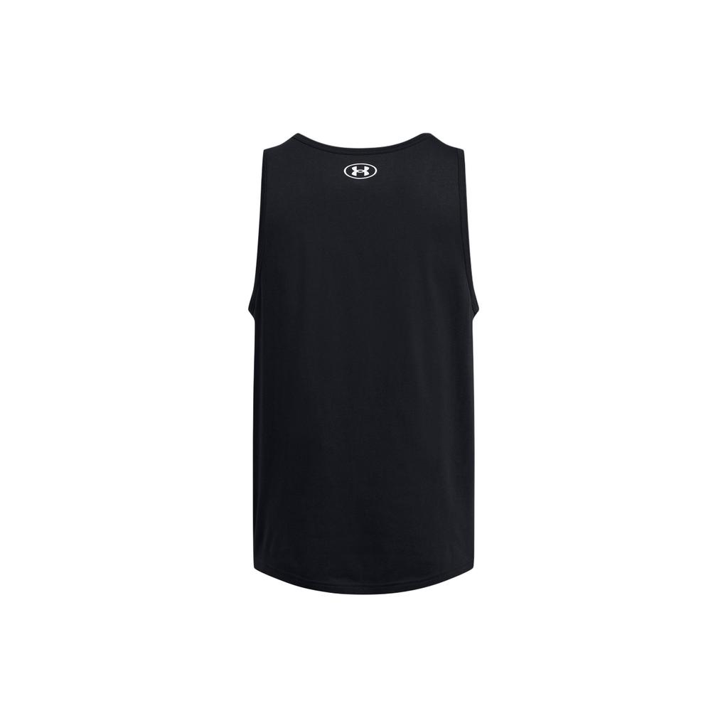 Under Armour Sportstyle Logo Print Sleeveless Hoodie Vest Men Tops Black 1382883-001