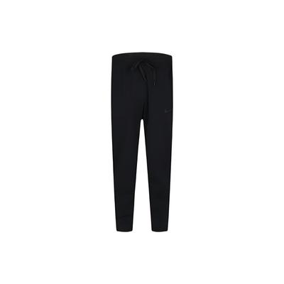Solid Color Logo Print Drawstring Straight-Leg Sweatpants Men Bottoms Black AT3227-010