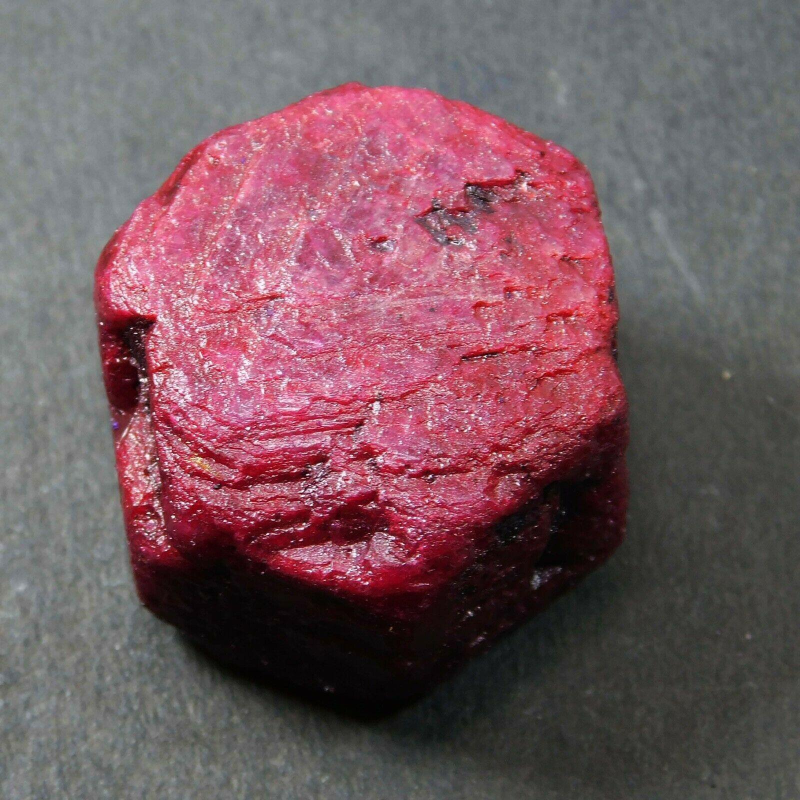 

177 Carat CERTIFIED Natural Ruby Powerful Healing Uncut Red ROUGH Earth Mined 1A-536 27.3 mm червоний